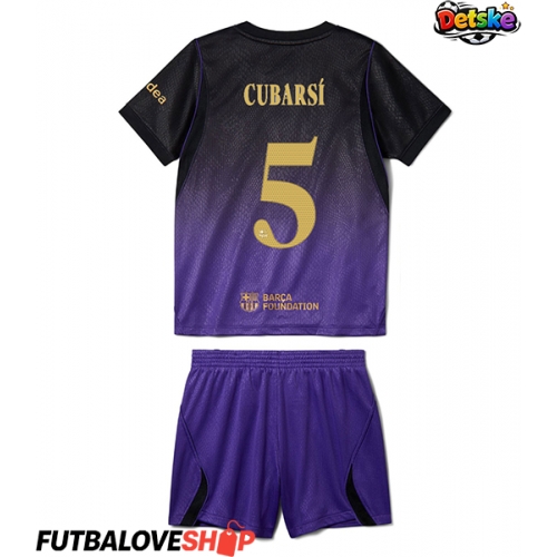 Dres Barcelona Pau Cubarsi #5 Preč pre deti 2026-27 Krátky Rukáv (+ trenírky)